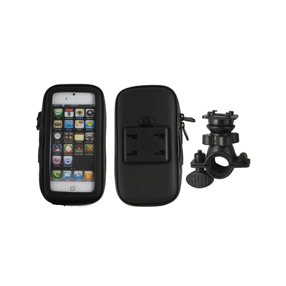 Trade Shop - Supporto Porta Cellulare Smartphone Bici Bicicletta Moto Custodia Impermeabile -