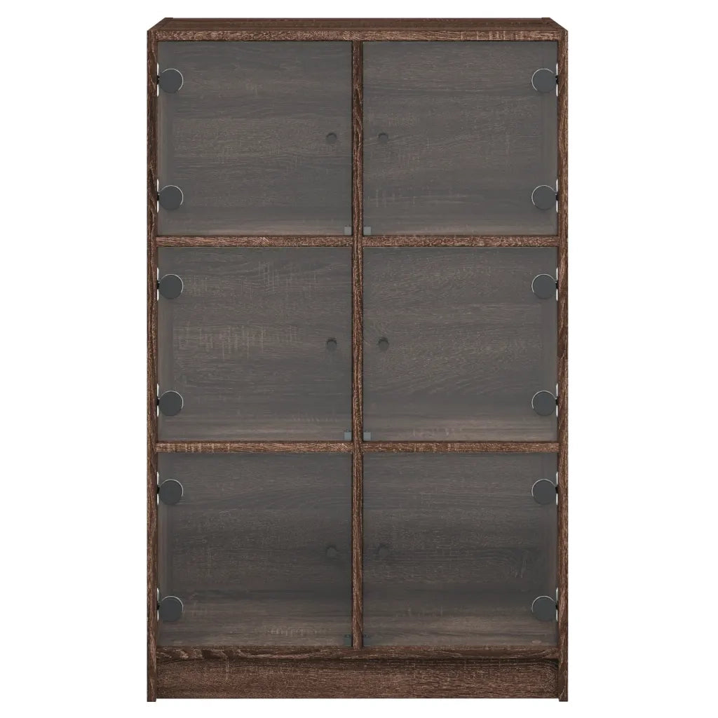 Credenza con Ante Rovere Marrone 68x37x109 cm Legno Multistrato