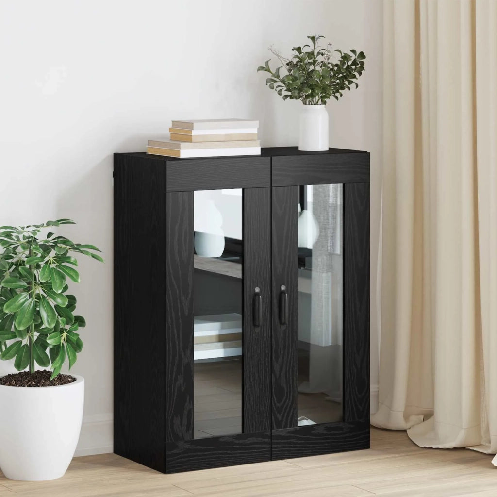 Armadio Montaggio a parete Rovere Nero 69,5 x 34 x 90 cm CFW9199028