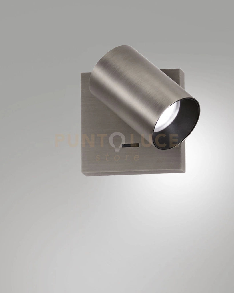 FLORES SPOT 1 LUCE CANNA DI FUCILE CON INTERRUTTORE ORIENTABILE ATTACCO GU10
