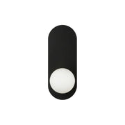 Applique Da Parete Moderna Bao 1 Luce G9 28W Metallo Nero Ip20