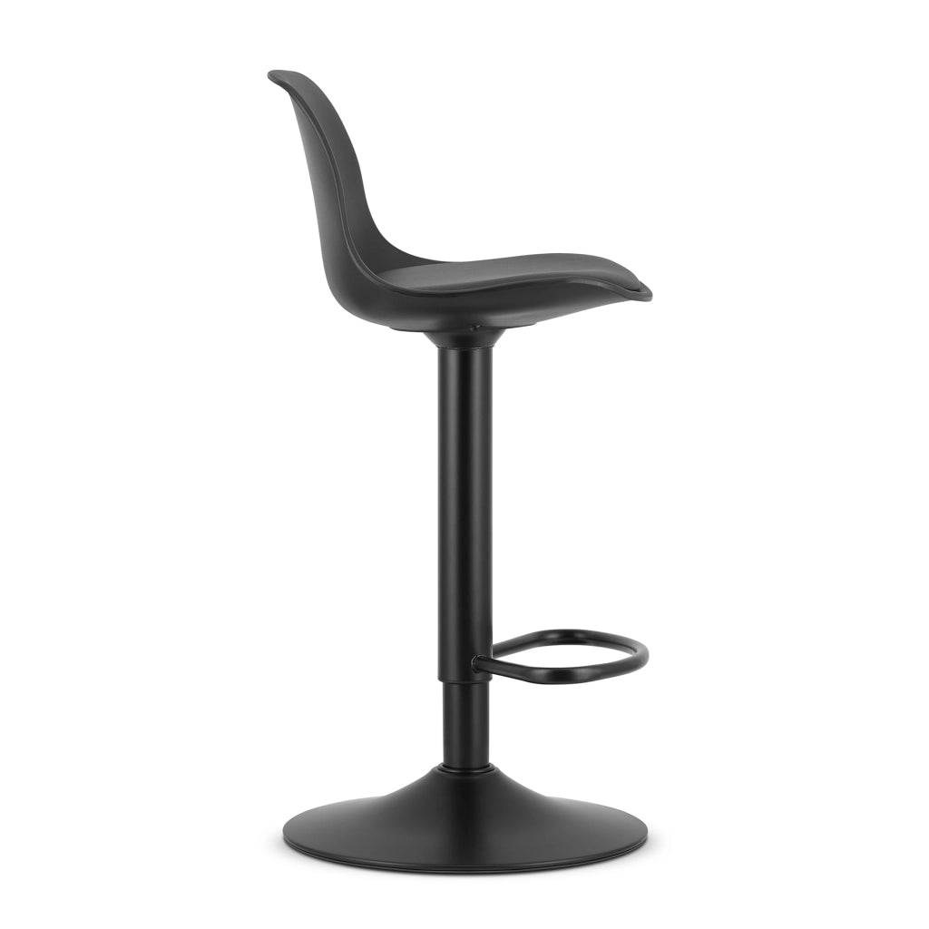 Sgabello girevole VALORA HOGA - Nero con base nera x 2