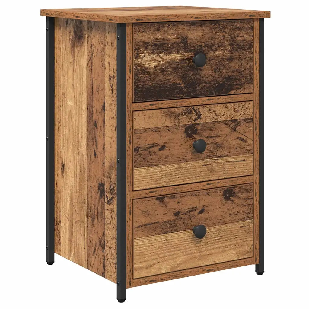 Comodino | Armadio da Notte | Mobiletto da notte con cassetto Marrone 40 x 36 x 60 cm
