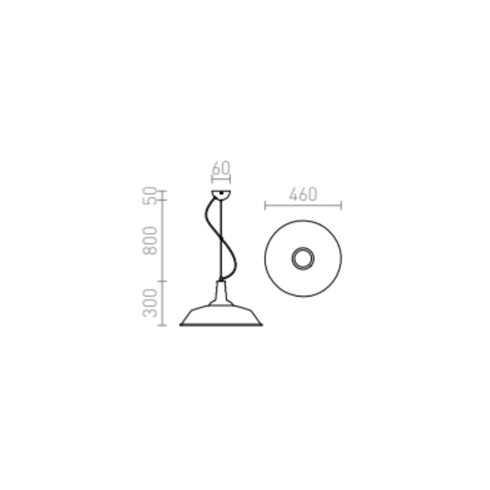 Lampadario lampada GOLDIE 46 a sospensione nero/bianco 230V E27 42W