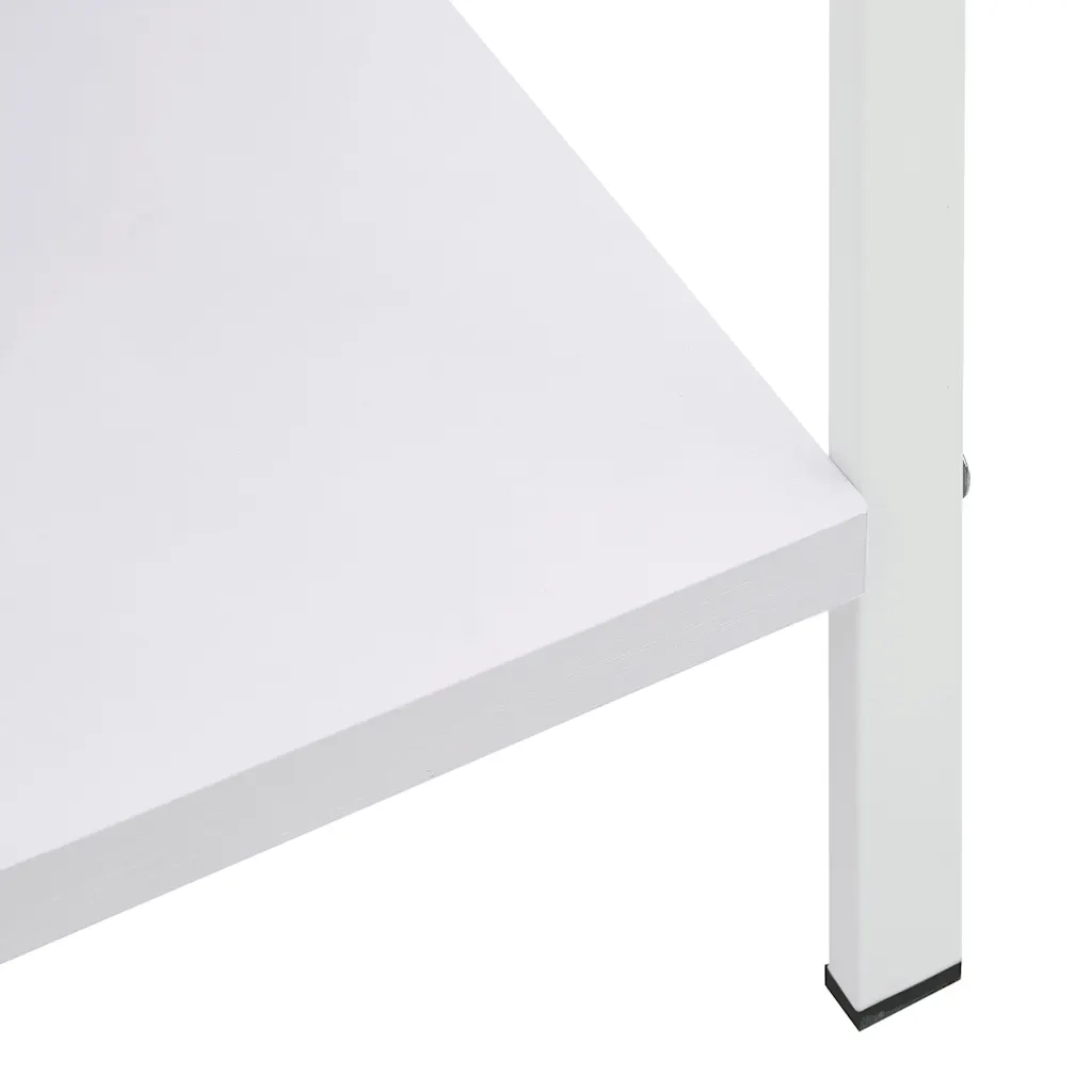 Scaffale Libri 3 Ripiani Bianco 60x27,6x90,5 Legno Multistrato 288220