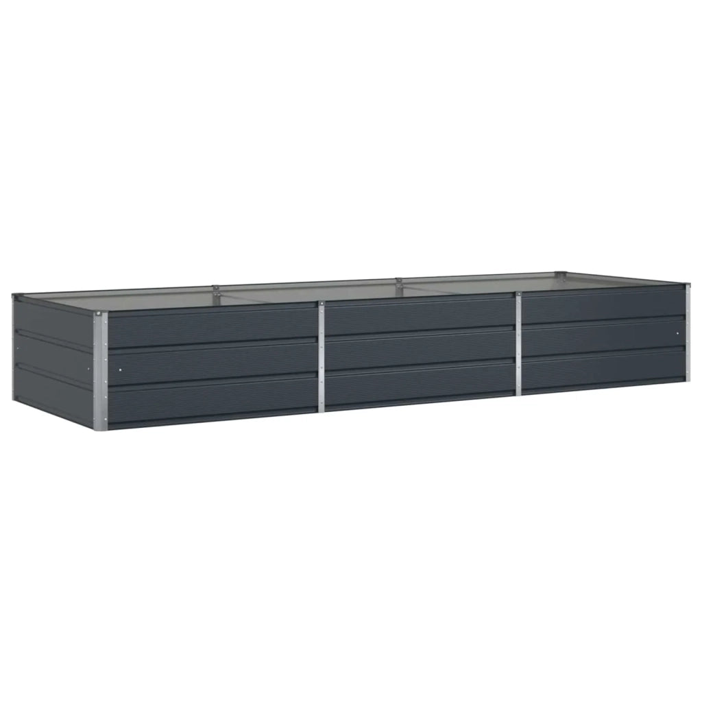 Fioriera Antracite 290 x 100 x 45 cm Acciaio zincato