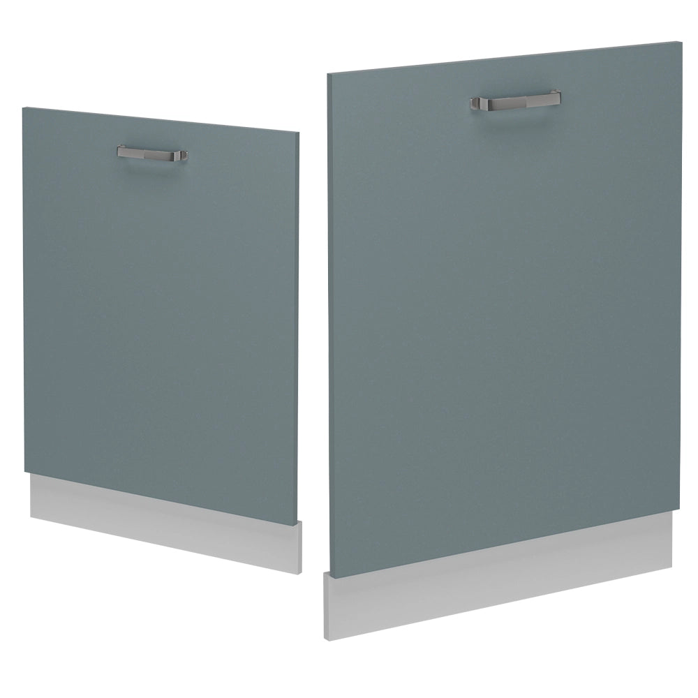 Pannello frontale della lavastoviglie R-Line Grigio-blu/Bianco 60 cm senza piano di lavoro Vicco