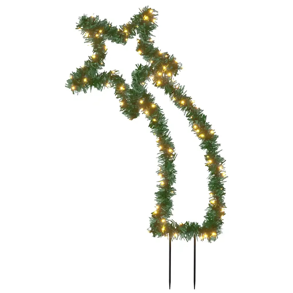 Luce Decorativa Natale con Picchetti Stella Cadente 115LED 89cm CFW3674405