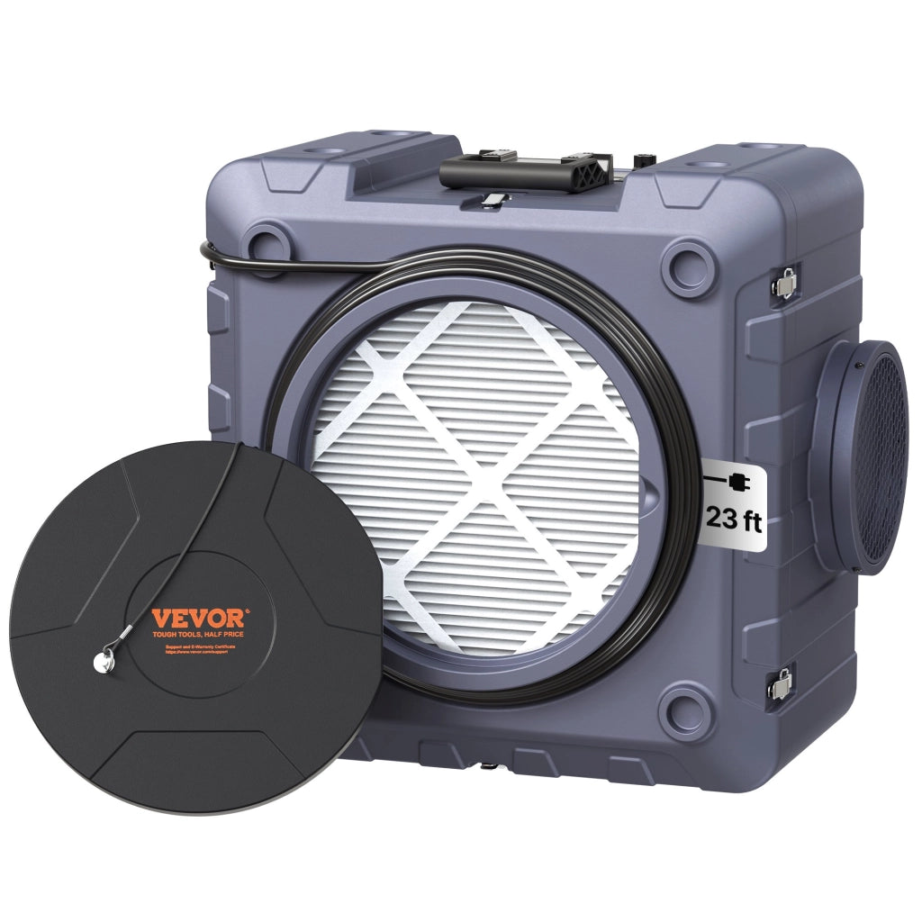 Purificatore d'Aria Professionale 550 CFM con Filtro HEPA H13 Carbone e MERV10, Sistema a 3 Stadi Impilabile per Officina e Casa ZHP2301-550