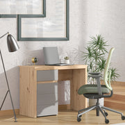 Anholt, Scrivania un Cassetto, 98x47x74h cm Marrone Rovere Nodi