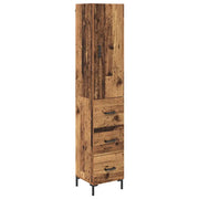 Credenza | Madia | Buffet da pranzo | Armadio da pranzo Legno vecchio 69,5 x 34 x 180 cm Legno multistrato