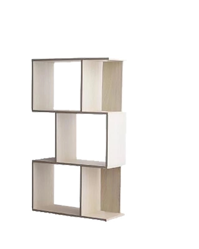 LIBRERIA IN MDF ROVERE CON TRE RIPIANI SFALSATI MISURE: 70X24X96 CM
