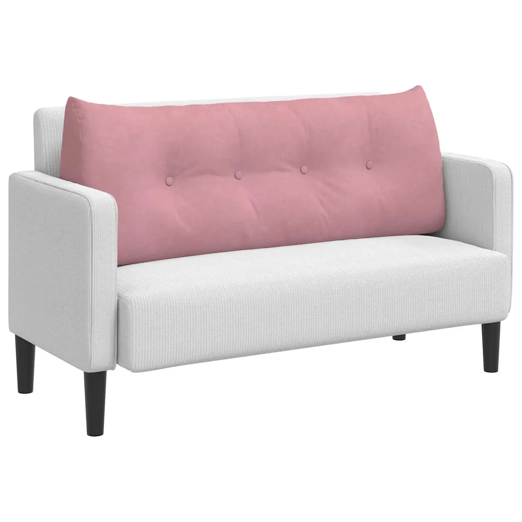 Cuscino per Schiena Rosa 120 x 24 x 50 cm Velluto 42014491