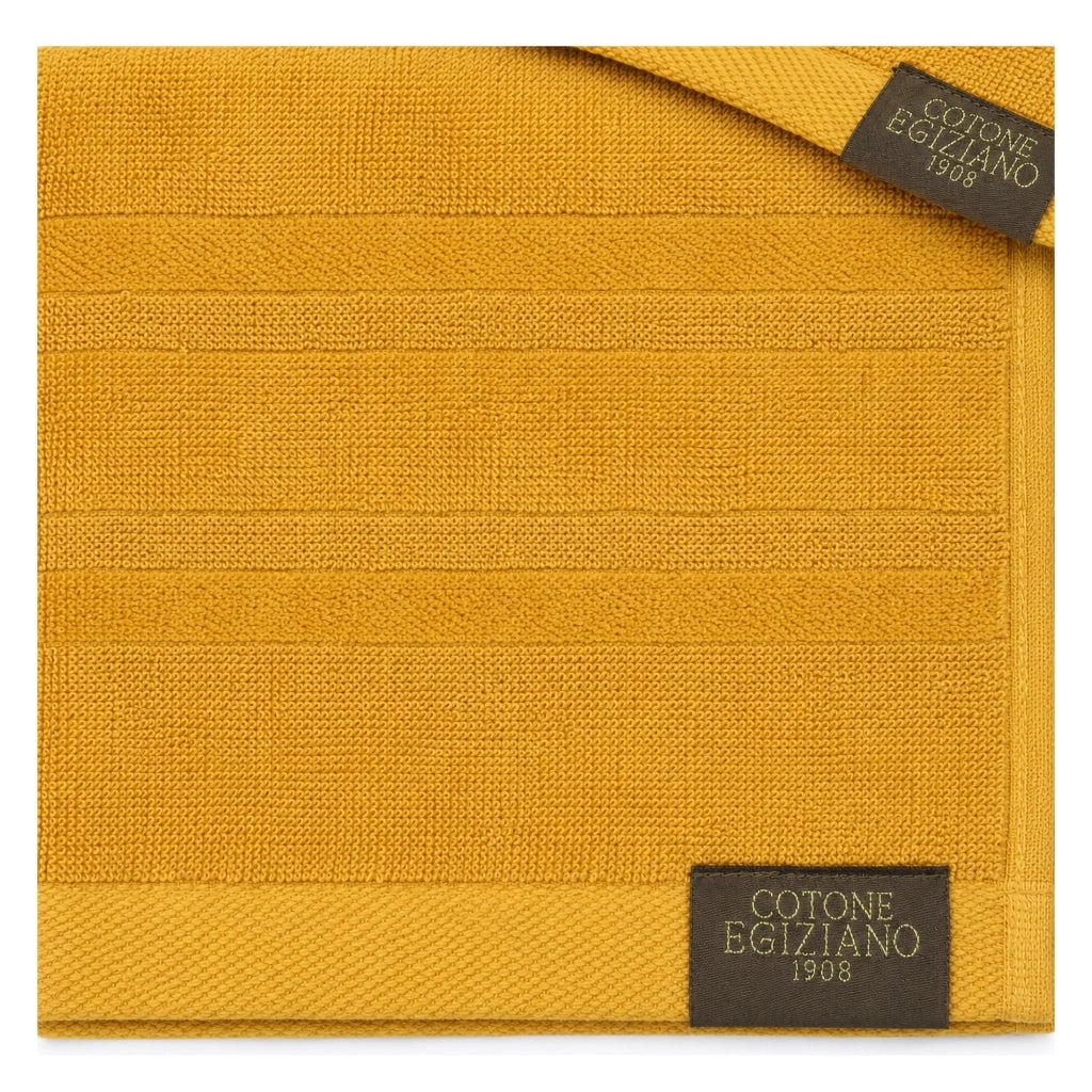 Saleneba, Telo Bagno set di 2 Asciugamano Viso 60x110 cm Asciugamano Ospite 40x60 cm, Giallo Senape