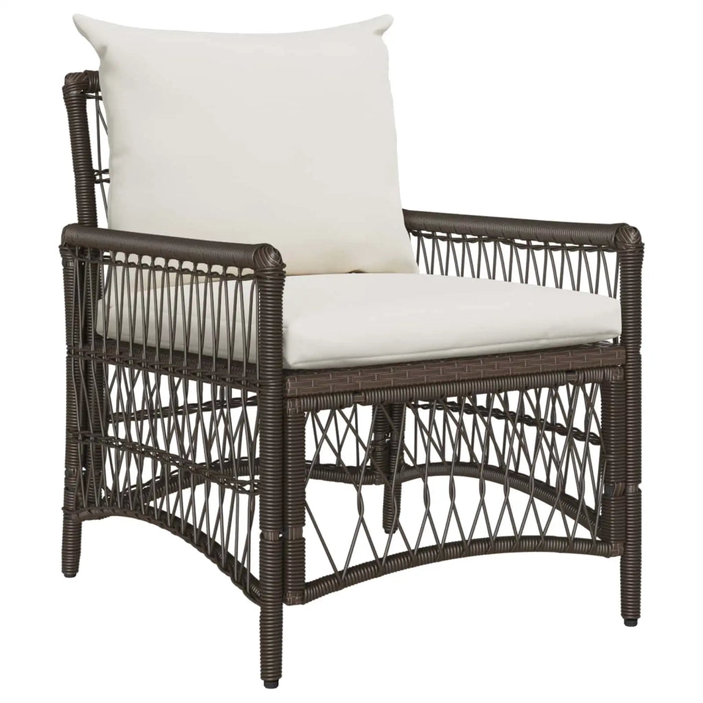Sedia da Giardino Marrone 73 x 61 x 77 cm polyrattan 42006218