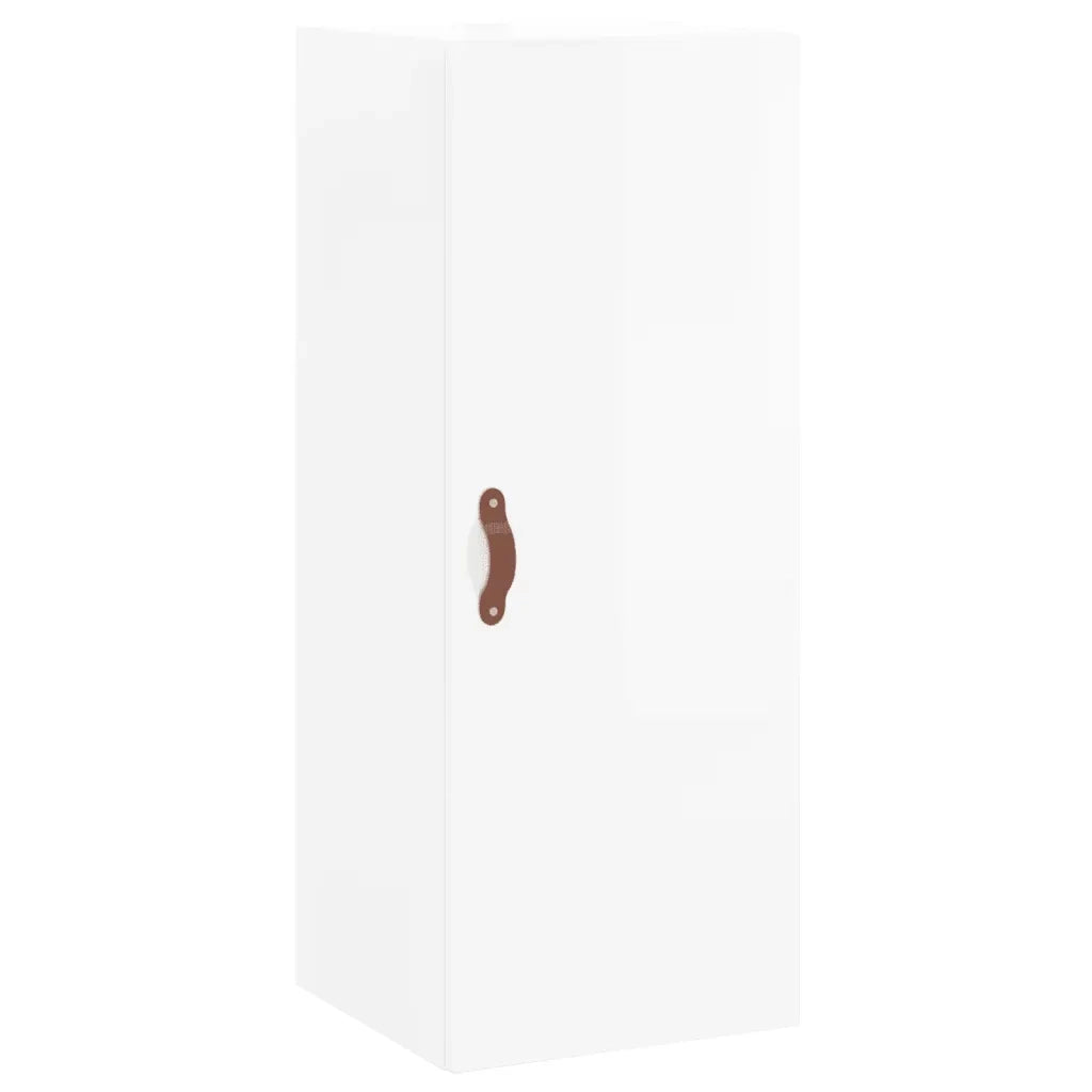 Credenza 34,5x34x180 cm in Legno Multistrato Bianco Lucido 3199019