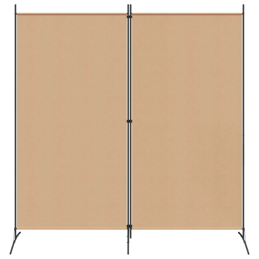 Divider Stanza a 2 Pannelli Beige 175 x 180 cm Tessuto 42039227