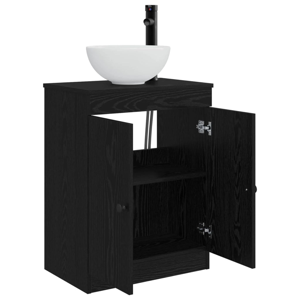 Mobile da bagno con lavabo Nero 54 x 35 x 83 cm