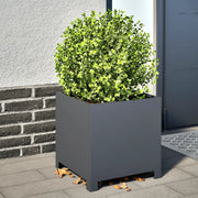 vidaXL Fioriere da Giardino 2 pz Antracite 40x40x40 cm in Acciaio