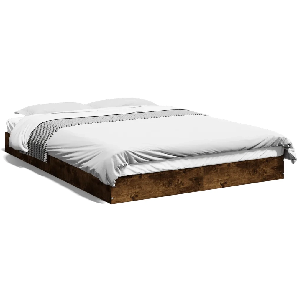 Giroletto senza Materasso Rovere Fumo 140x200 cm in Truciolato 842025