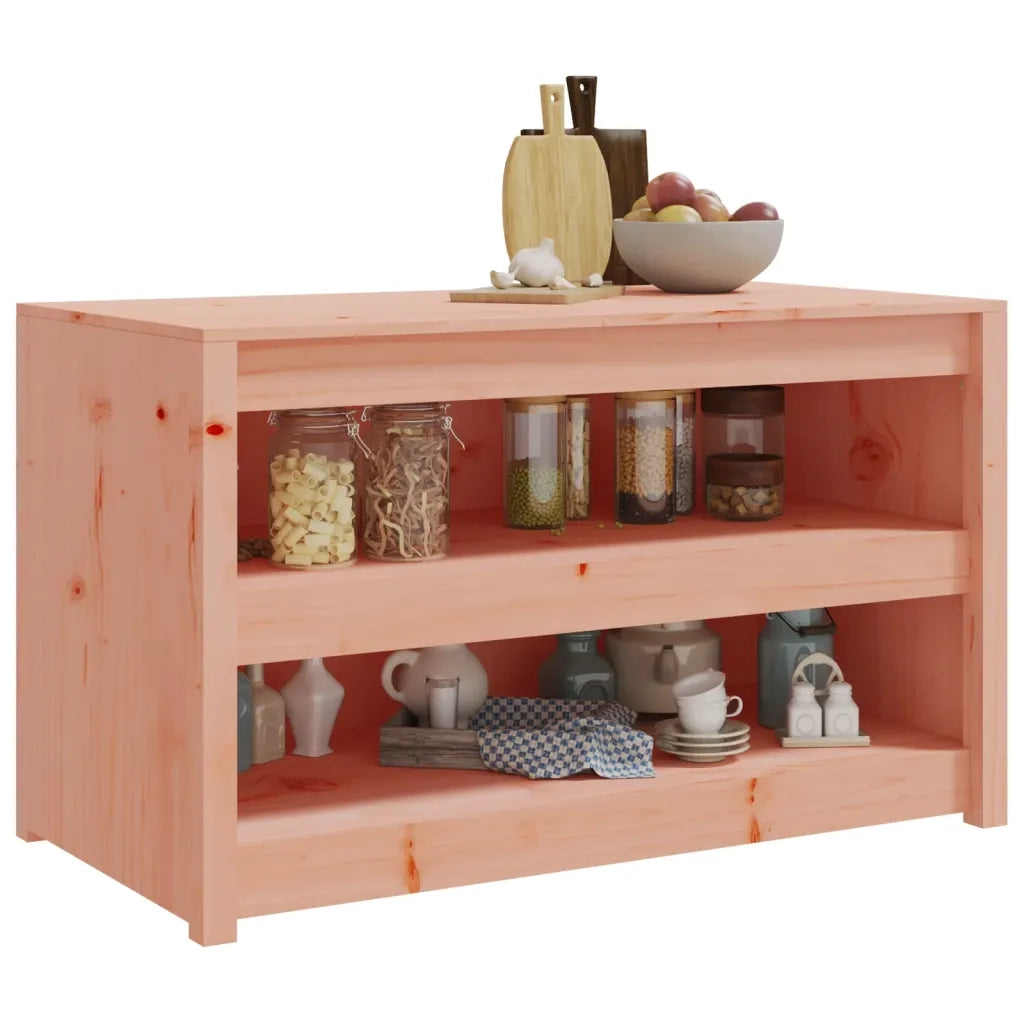 Mobile da Cucina da Esterno MEPPEL 106x55x64 cm Legno Massello di Douglas