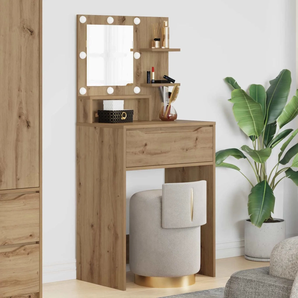 Tavoli da Trucco per Camera da Letto Rovere artigianale 888996
