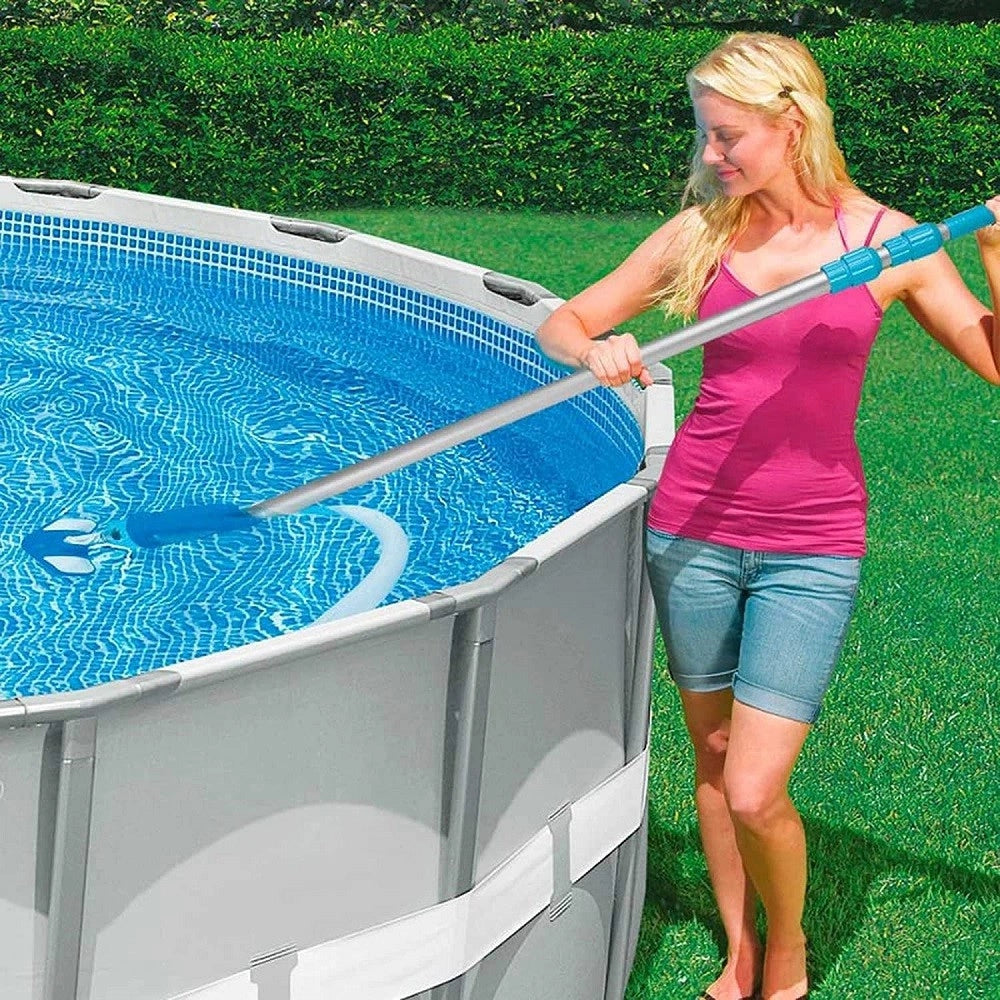 Trade Shop - Asta Manico Telescopico In Alluminio Da 279 Cm Per Pulizia Di Piscina Spa 29055 -