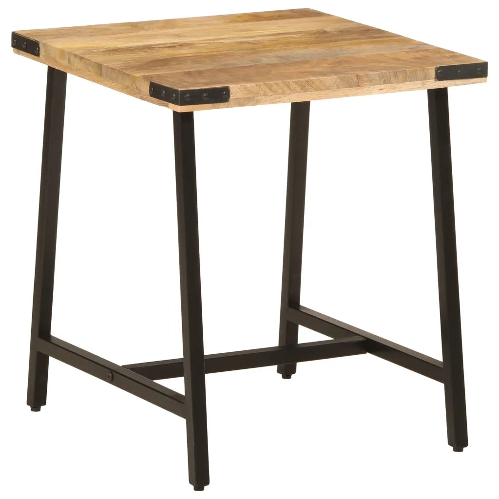 Tavolino 45x45x50cm in Legno Massello di Mango e Ferro 372734