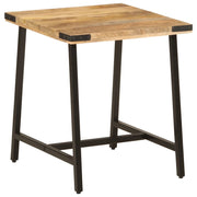 Tavolino 45x45x50cm in Legno Massello di Mango e Ferro 372734