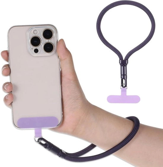 Pulsometro adattabile con patch ultradilatato e cavo di ricarica per telefono - polsiera corta per telefono cellulare
