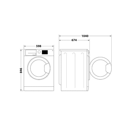 WHIRLPOOL ASCIUGATRICE 9KG C WD R49M WBS IT A POMPA DI CALORE, WIFI, CLASSE C - CWDR49MWBSIT