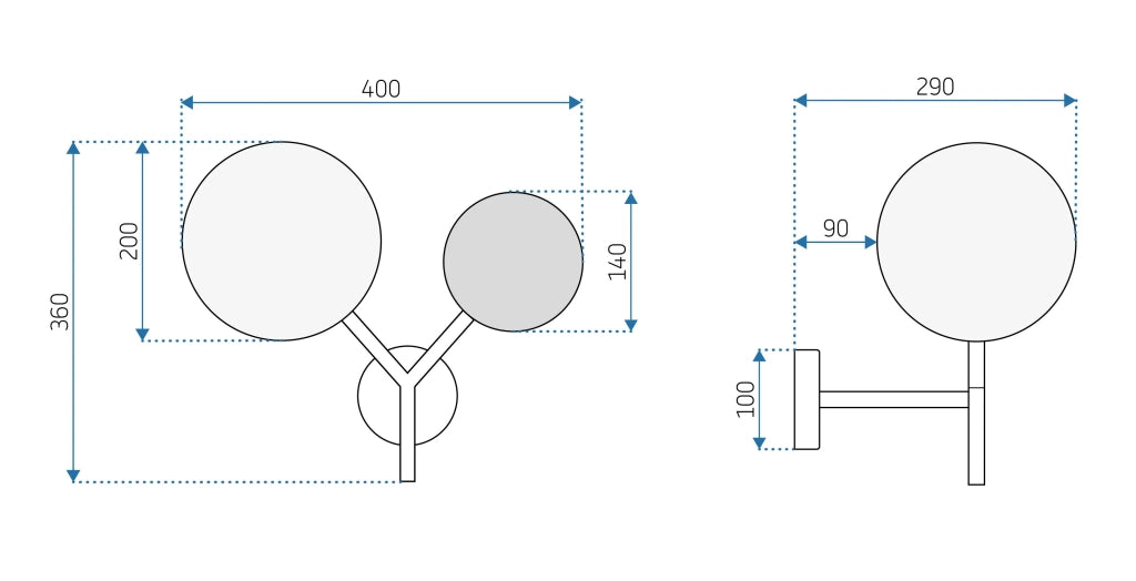 Lampada Da Parete APP1012-2W