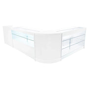 Set Banconi Bianco Vega LED K1500 C1500 CM60 TB60 con Serratura e Vetrina