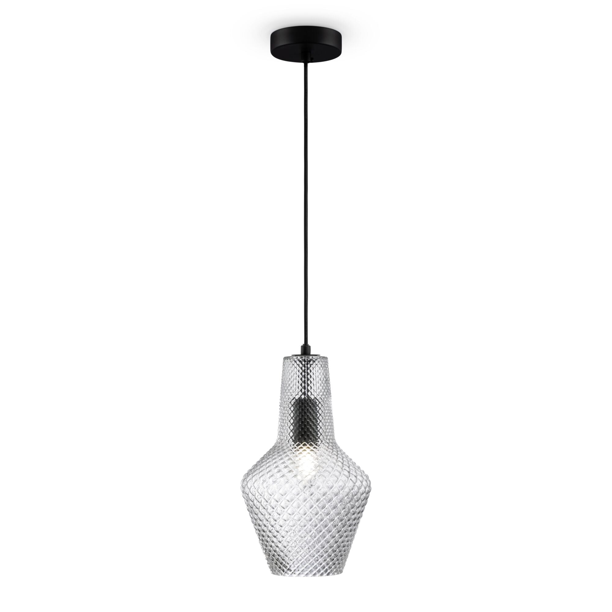 Lampada pendente Pendant in Metallo Tommy Nero