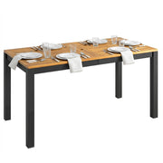 Tavolo da pranzo per giardino in legno per 6 persone ¨C zephmum ¨C naturale 150x75x75