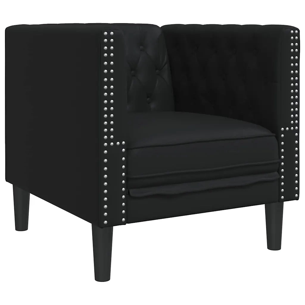 Divano Nero 74,5 x 71 x 70,5 cm PVC 42013013