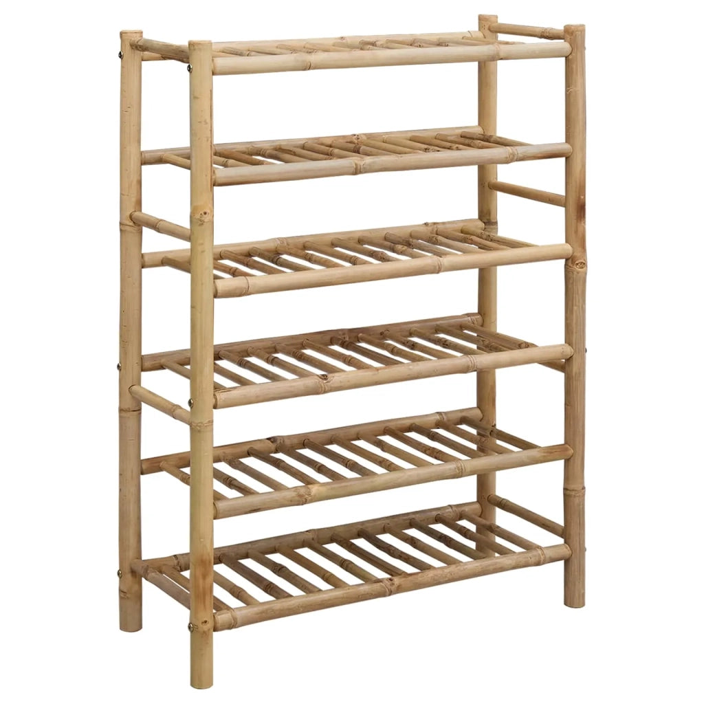 Scarpiera con lo scaffale Naturale 68 x 28 x 96 cm Bambù 42028237