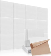 Pannelli acustici quadrati, autofibonacci, 12 pezzi, isolamento acustico con alta densità, per pareti, soffitti, legno e porte, pannello acustico, piastre di isolamento acustico, pannello acustico, 30 x 30 x 0,9 cm, blu