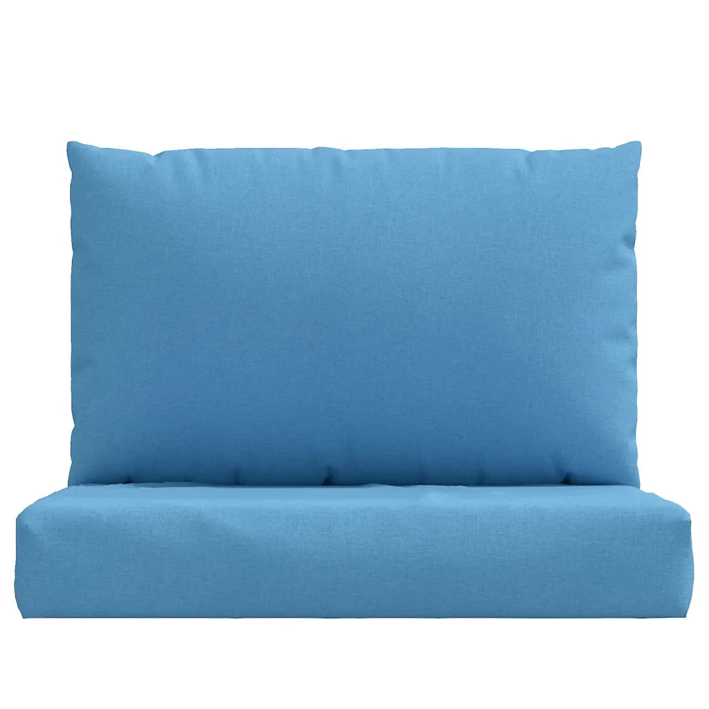 Cuscini per Pallet 2 pz Blu MÃ©lange in Tessuto