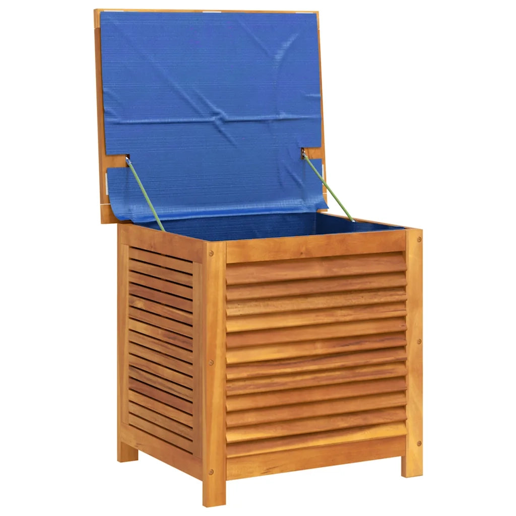 Contenitore Giardino con Feritoia 50x60x56cm Massello Acacia 365839