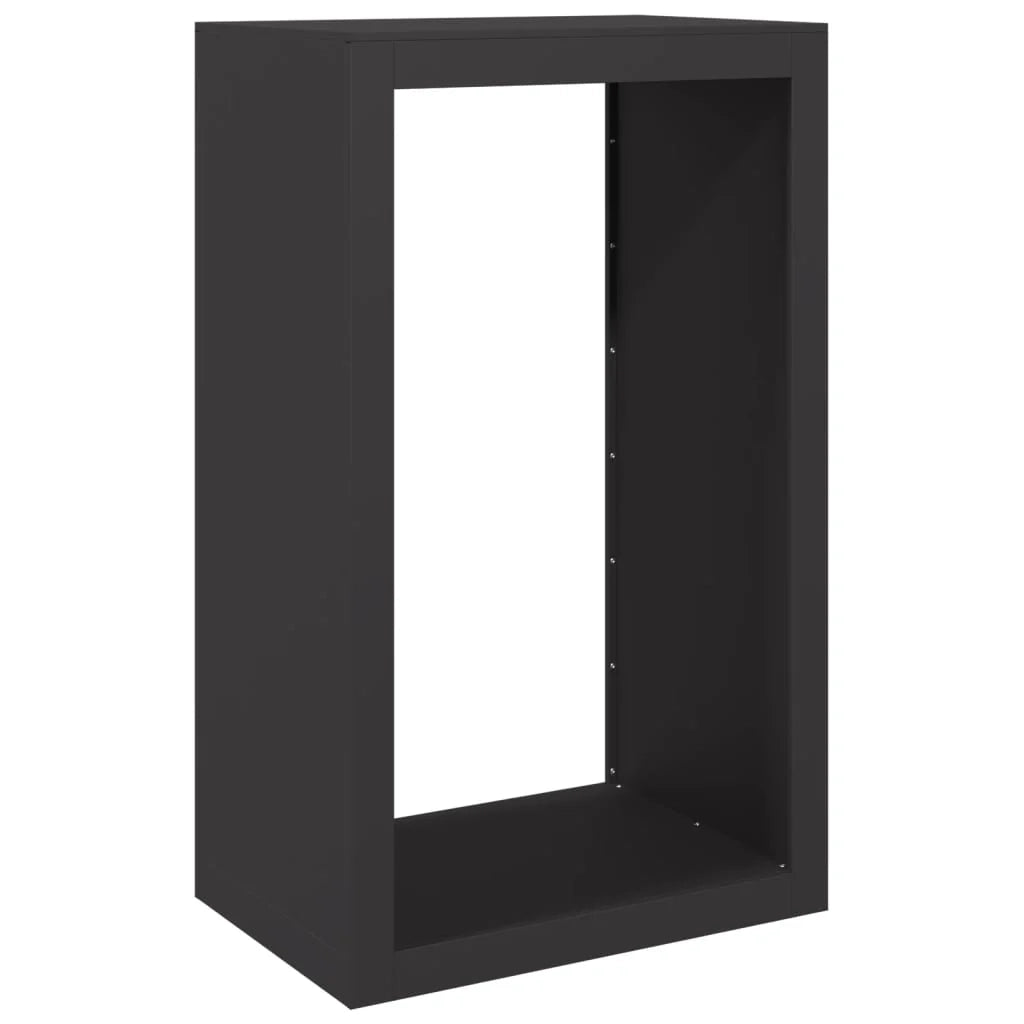 Portalegna 60 x 40 x 100 cm acciaio nero 02_0043720