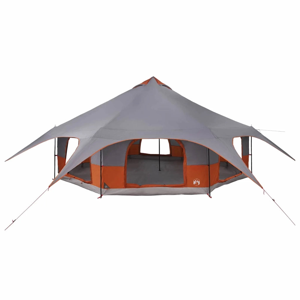 Tenda Familiare Grigio e arancione 18 Persone