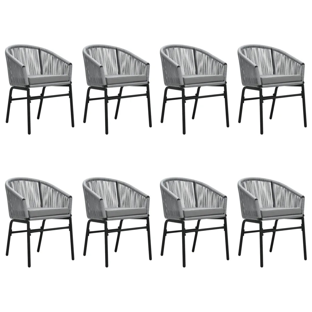 Set Mobili da Pranzo da Giardino 9 pz Antracite cod mxl 42925
