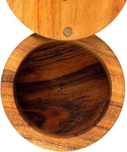Scatola in Legno per Sale e Spezie con Lame Rotanti - Deposito Sicuro per Spezie - 889 cm x 889 cm x 635 cm