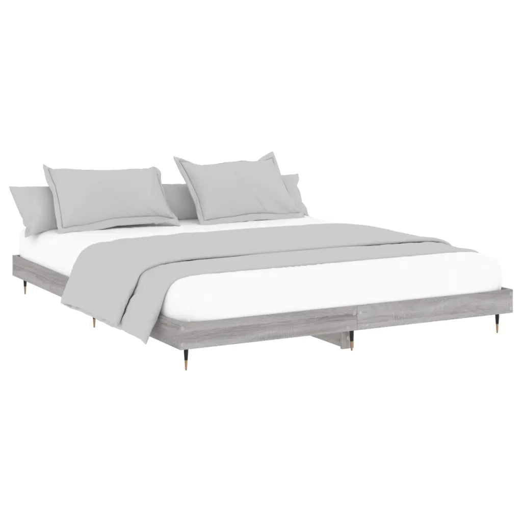 Giroletto senza Materasso Grigio Sonoma 160x200 cm Truciolato 832131