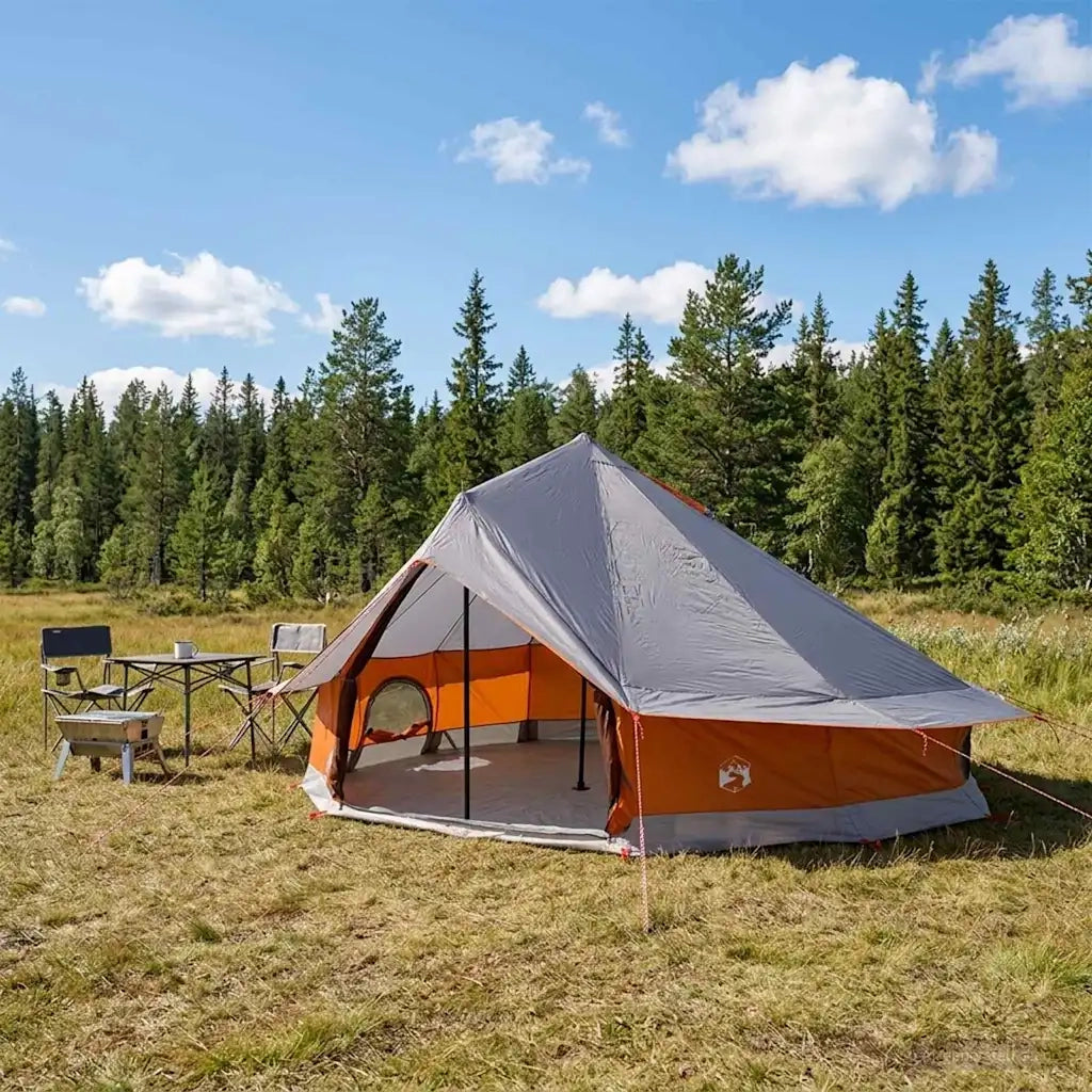 Tenda Tipi con tetto Grigio e arancione 800 x 800 x 430 cm 42028717