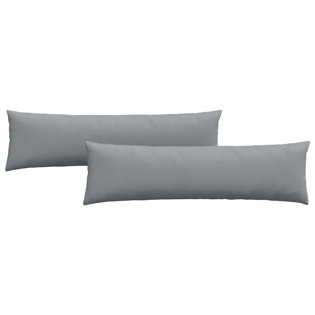 Cuscini da Divano 2 pz | Cuscini per sedie Grigio chiaro 145 x 40 cm Tessuto