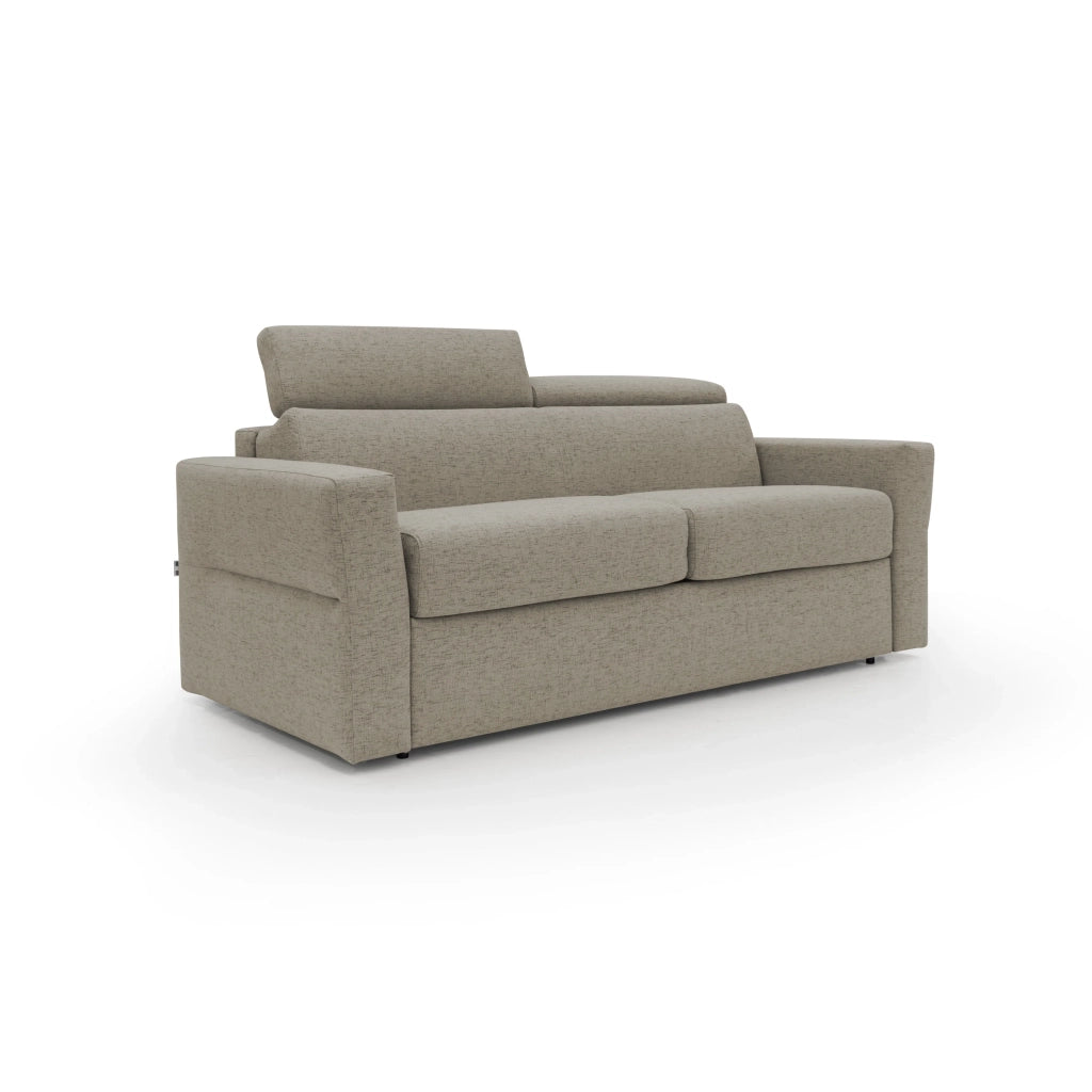 Avalon Divano letto con materasso H18 180 cm (mat. 120x197 cm) marrone