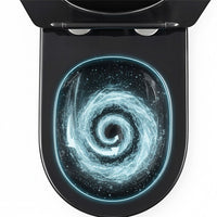 Vaso Wc Sospeso Rea Carlo Mini Tornado Black Brush Gold