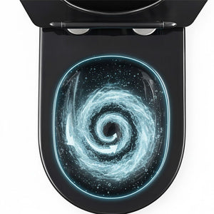 Vaso Wc Sospeso Rea Carlo Mini Tornado Black Brush Gold